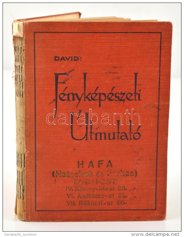 David, Ludwig: F&eacute;nyk&eacute;p&eacute;szeti &uacute;tmutat&oacute;. Kassa, 1931, Athenaeum.... - Non Classificati