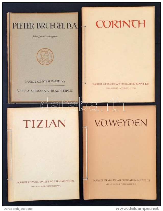 A Farbige Gem&auml;ldewiedergaben Mappe Sorozat (Seemann Verlag, Lipcse) 6 K&ouml;tete (99, 120-121, 126-127, 131):... - Zonder Classificatie