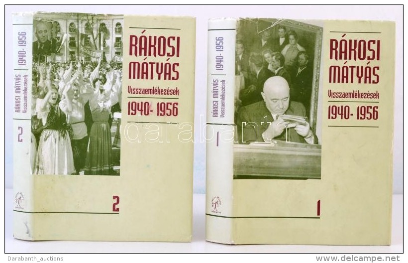 R&aacute;kosi M&aacute;ty&aacute;s: Visszaeml&eacute;kez&eacute;sek 1940-1956. I-II. K&ouml;tet. Bp., 1997,... - Sin Clasificación