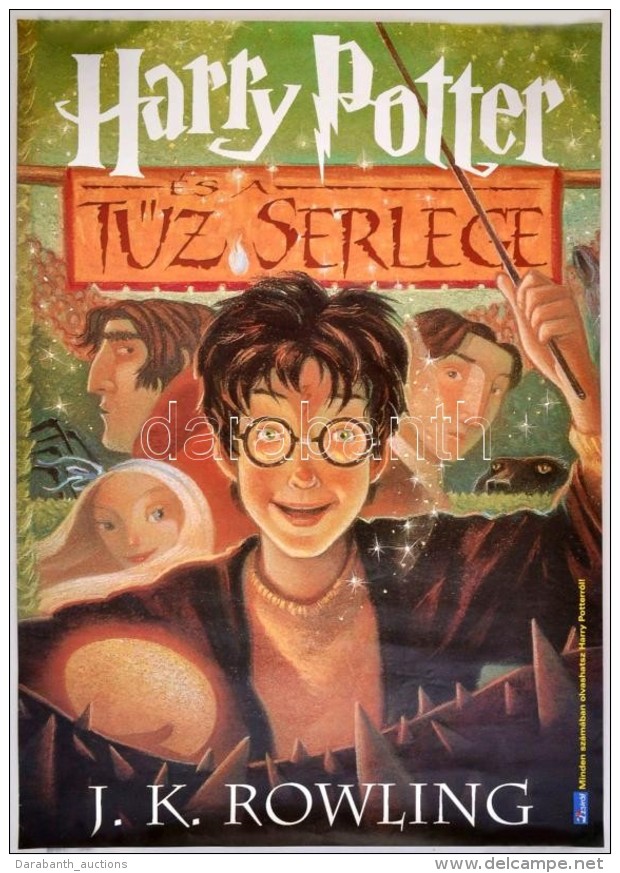 Cca 2000 Harry Potter &eacute;s A TÅ±z Serlege K&ouml;nyv Plak&aacute;t, 59x42 Cm - Altri & Non Classificati