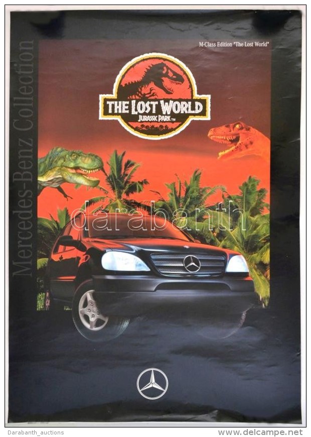 1997 Az Elveszett Vil&aacute;g: Jurassic Park Mercedes Benz Rekl&aacute;mplak&aacute;t, Sz&eacute;l&eacute;n... - Altri & Non Classificati