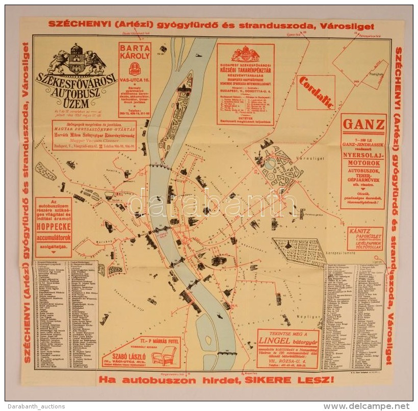 1932 Sz&eacute;kesfÅ‘v&aacute;rosi Aut&oacute;b&uacute;sz&uuml;zem T&eacute;rk&eacute;pes... - Altri & Non Classificati