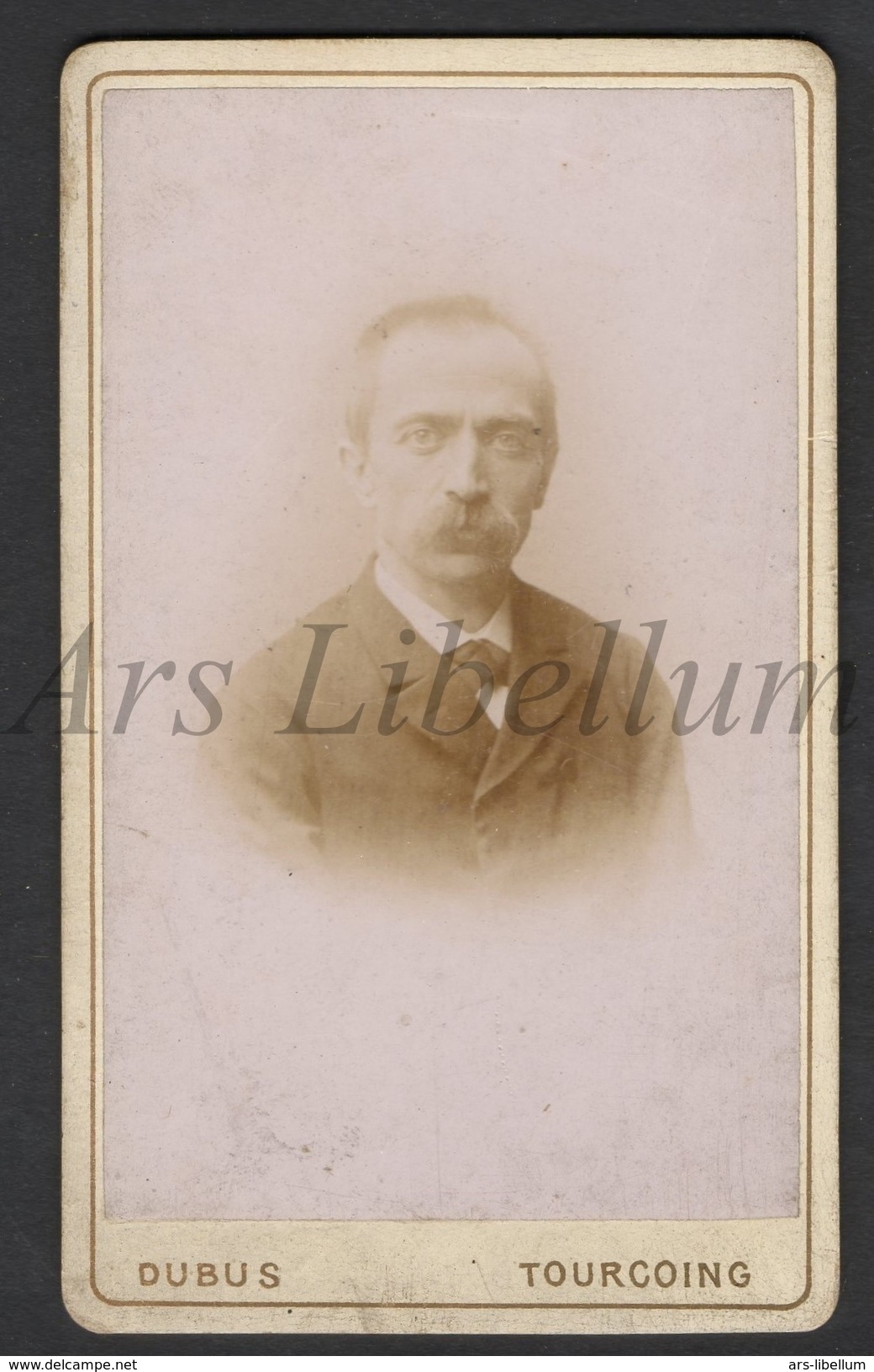 Photo-carte De Visite / CDV / Homme / Man / Photo A. Dubus / Tourcoing / Henri Paris - Anciennes (Av. 1900)