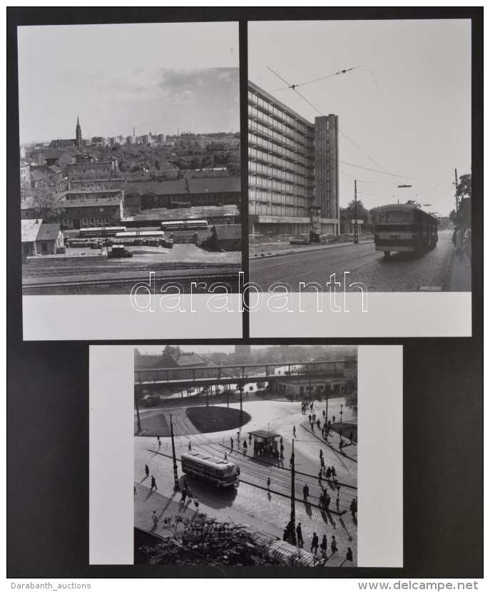 1968 Budapest, KÅ‘b&aacute;nyai Aut&oacute;buszok, 3 Db Szabadon Felhaszn&aacute;lhat&oacute; Vintage... - Altri & Non Classificati