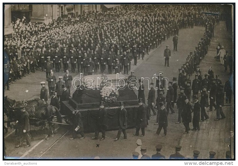 1914 Gaynor New-Yorki Polg&aacute;rmester Temet&eacute;se. Korabeli Sajt&oacute;fot&oacute;,... - Autres & Non Classés