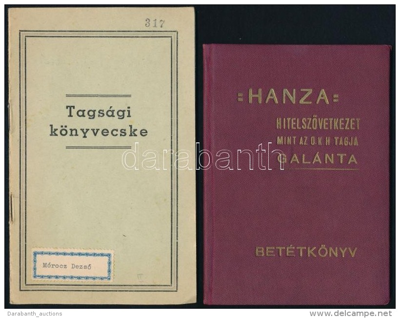 1934-1939 Gal&aacute;nta, A Hanza Sz&ouml;vetkezet Tags&aacute;gi- &eacute;s Bet&eacute;tk&ouml;nyve. - Non Classificati