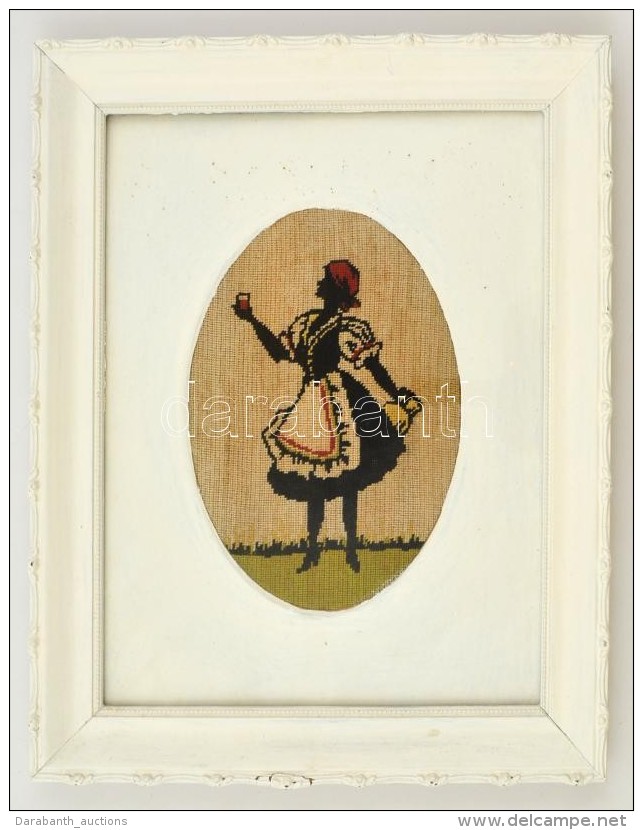 Feh&eacute;r Fa Keret, Gobelinnel, BelsÅ‘:31&times;25 Cm, K&uuml;lsÅ‘:37,5&times;31 Cm - Altri & Non Classificati