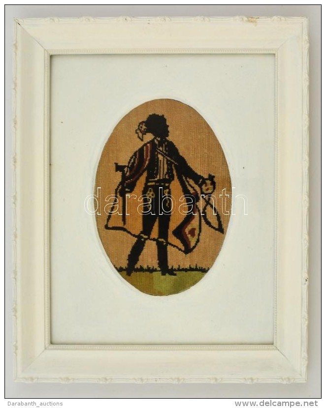 Feh&eacute;r Fa Keret, Gobelinnel, BelsÅ‘:31&times;25 Cm, K&uuml;lsÅ‘:37,5&times;31 Cm - Other & Unclassified