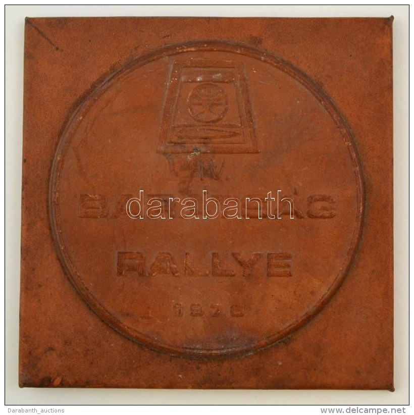 1976 IV. Bar&aacute;ts&aacute;g Rallye BÅ‘ Plakett. Nagym&eacute;retÅ± 15x15 Cm - Altri & Non Classificati