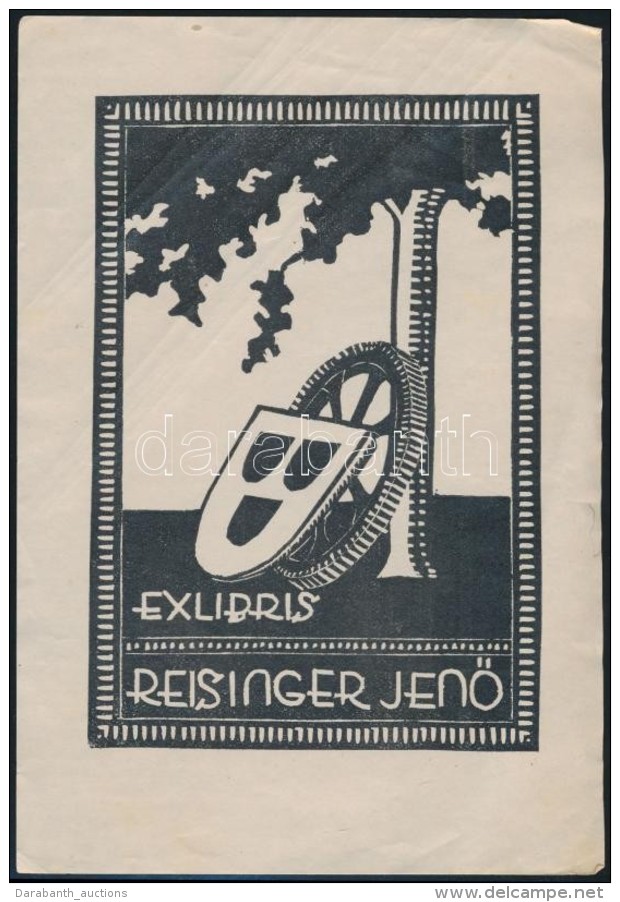 1935 Radv&aacute;nyi Rom&aacute;n K&aacute;roly (1900-1957): Ex Libris Reisinger JenÅ‘. Lin&oacute;, Pap&iacute;r,... - Other & Unclassified