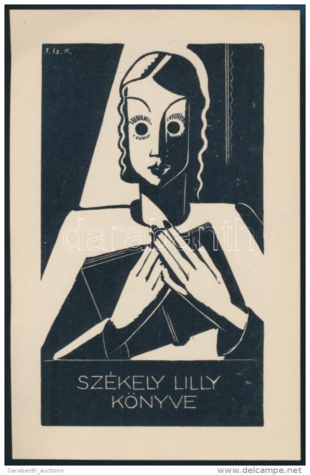 G&aacute;borj&aacute;ni Szab&oacute; K&aacute;lm&aacute;n (1897-1955): Modernista Ex Libris, Fametszet,... - Otros & Sin Clasificación