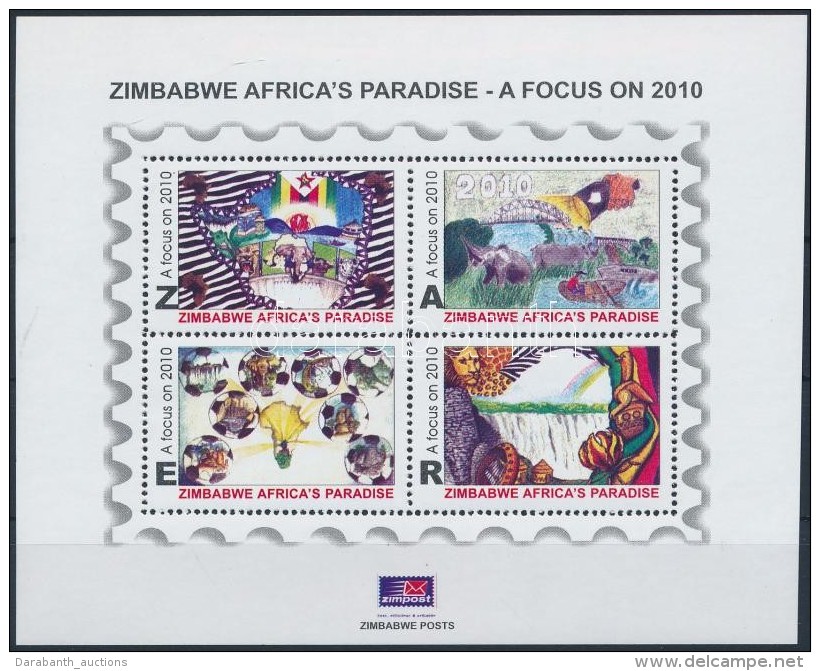 ** 2010 Mennyei Zimbabwe Blokk Mi 29 - Altri & Non Classificati