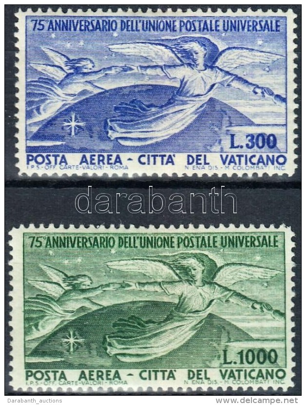 ** 1949 75 &eacute;ves Az UPU Sor Mi 161-162 (barn&aacute;s Gumi / Brownish Gum) - Altri & Non Classificati