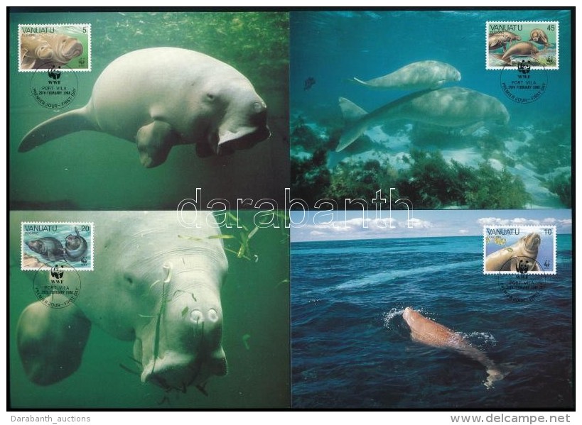 1988 WWF: Dugong Sor Mi 782-785 4 Db CM-en - Andere & Zonder Classificatie