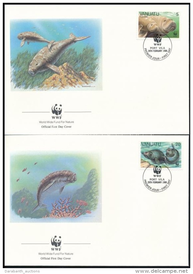 1988 WWF: Dugong Sor Mi 782-785 4 Db FDC-n - Otros & Sin Clasificación