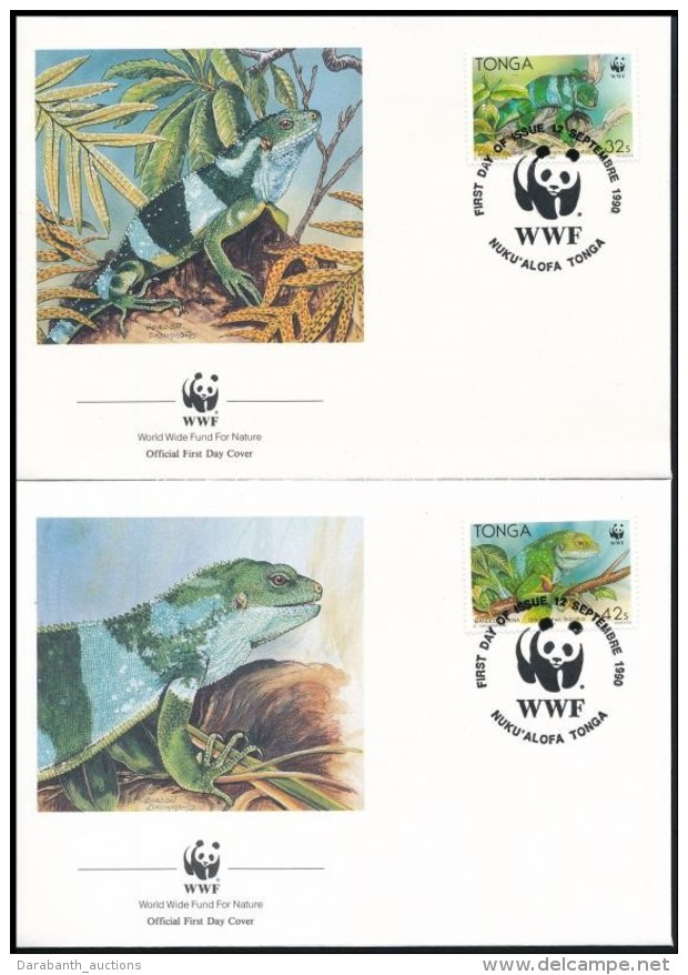 1990 WWF: Szalagos Legu&aacute;n Sor Mi 1140-1143 4 Db FDC-n - Altri & Non Classificati