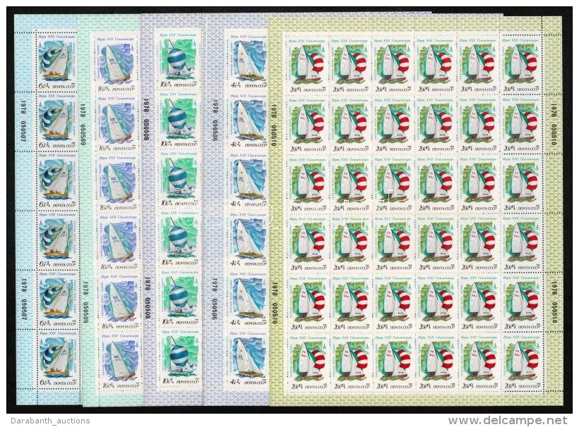 ** 1978 Ny&aacute;ri Olimpia 36 Sor Hajtott Teljes &iacute;vekben / Mi 4781-4785 36 Sets In Folded Complete Sheets - Otros & Sin Clasificación