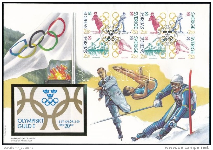 1991 Olimpia B&eacute;lyegf&uuml;zetlap Mi 1674-1677 FDC-n - Altri & Non Classificati