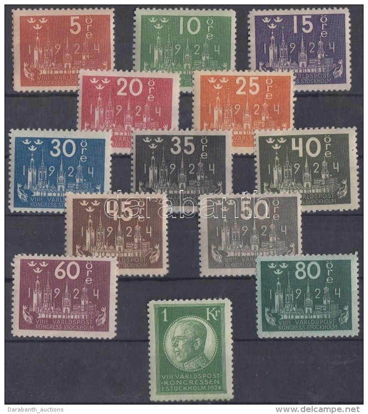 * 1924 8. UPU Kongresszus Sor Mi 144-158 W - Andere & Zonder Classificatie