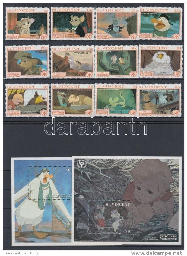 ** 1991 Walt Disney Sor Mi 1845-1856 + Blokksor 189-192 - Altri & Non Classificati