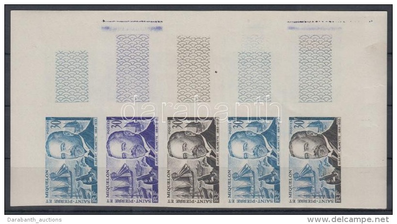 ** 1963 Albert Calmette Mi 402 5 Klf Fogazatlan Sz&iacute;npr&oacute;ba &iacute;vsarki &ouml;t&ouml;scs&iacute;kban... - Andere & Zonder Classificatie