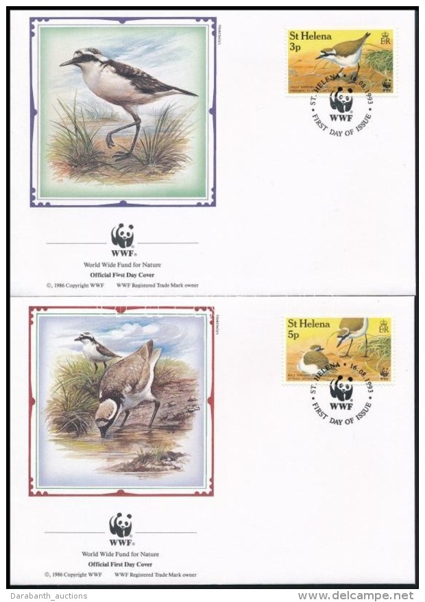 1993 WWF: Szent Ilona-szigeti Lile Sor 4 &eacute;rt&eacute;ke Mi 597-600 4 Db FDC-n - Altri & Non Classificati