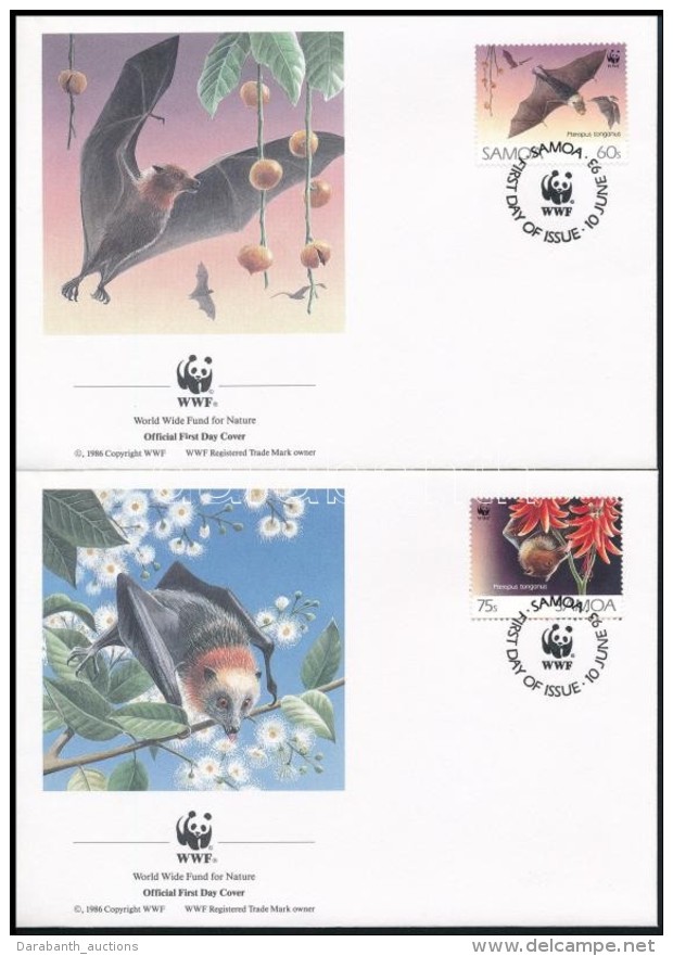 1996 WWF: Rep&uuml;lÅ‘ Kutya Sor Mi 754-757 4 Db FDC-n - Otros & Sin Clasificación