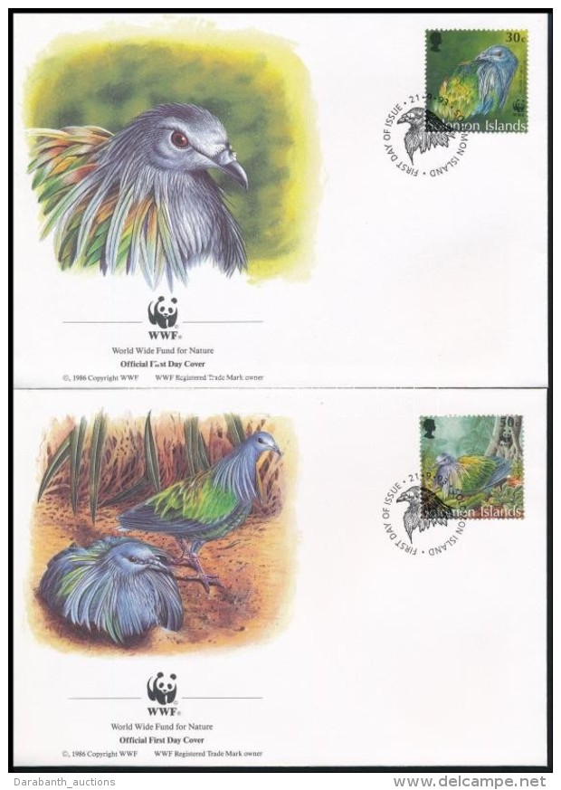 1993 WWF: S&ouml;r&eacute;nyes Galamb Sor Mi 835-838 4 Db FDC-n - Altri & Non Classificati