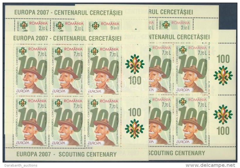 ** 2007 Europa CEPT Cserk&eacute;szet 2 Kis&iacute;vsor (I-II) Mi 6190-6191 + 2 Blokk Mi 396 I-II (2 Stecklapon) - Andere & Zonder Classificatie