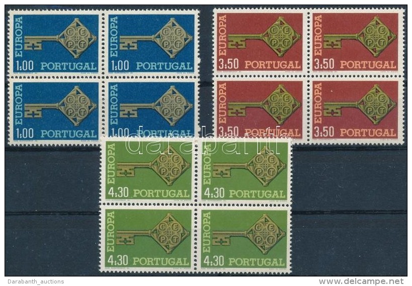 ** 1968 Eur&oacute;pa CEPT Sor N&eacute;gyes T&ouml;mb&ouml;kben Mi 1051-1053 - Altri & Non Classificati