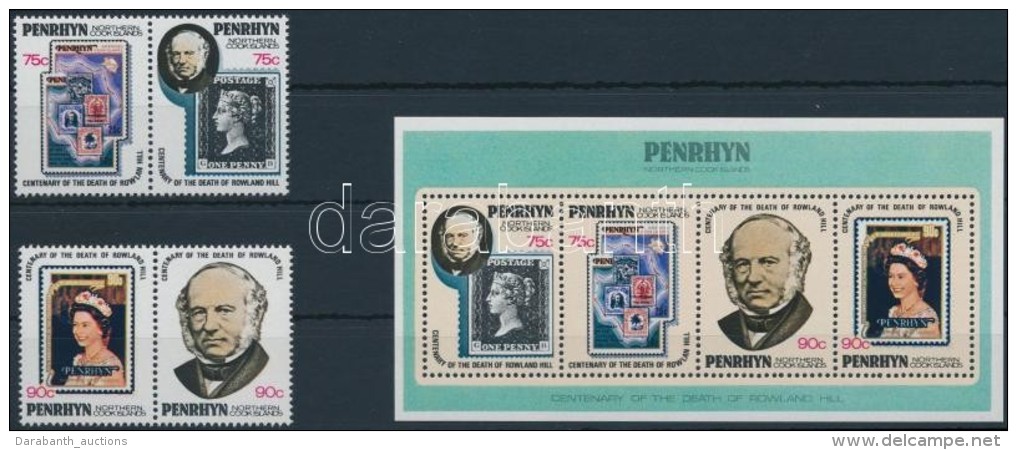 ** 1979 Rowland Hill Sor P&aacute;rban Mi 120-123 + Blokk Mi 13 - Other & Unclassified