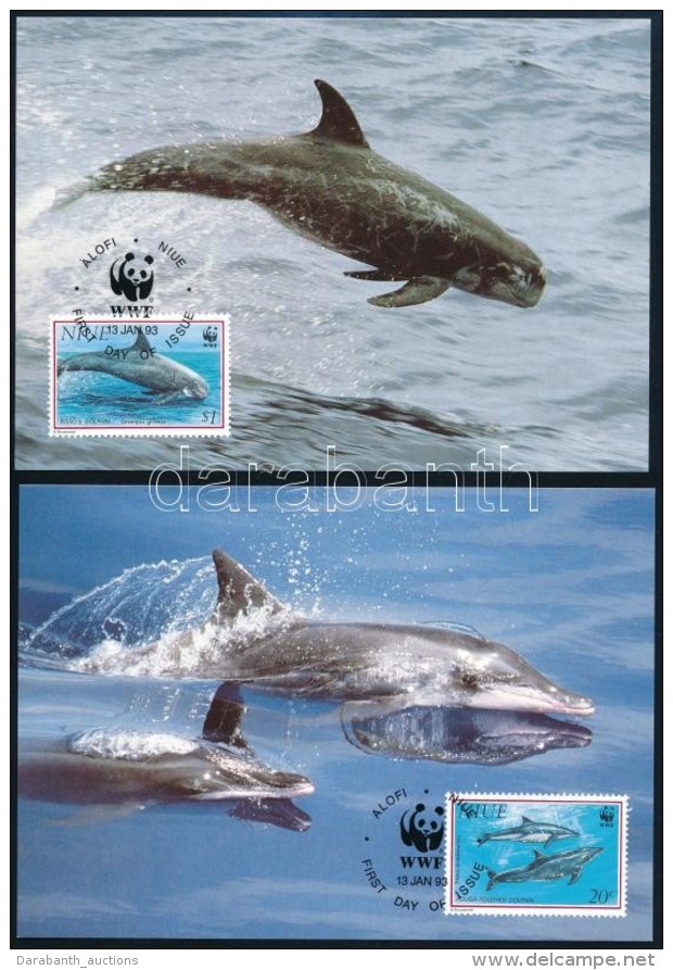 1993 WWF Delfinek Sor 4 Db CM-en Mi 822-825 - Otros & Sin Clasificación