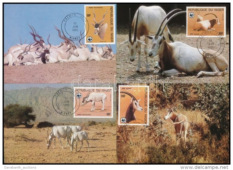 1985 WWF: Antilop Sor 4 CM-en Mi 941-944 - Andere & Zonder Classificatie