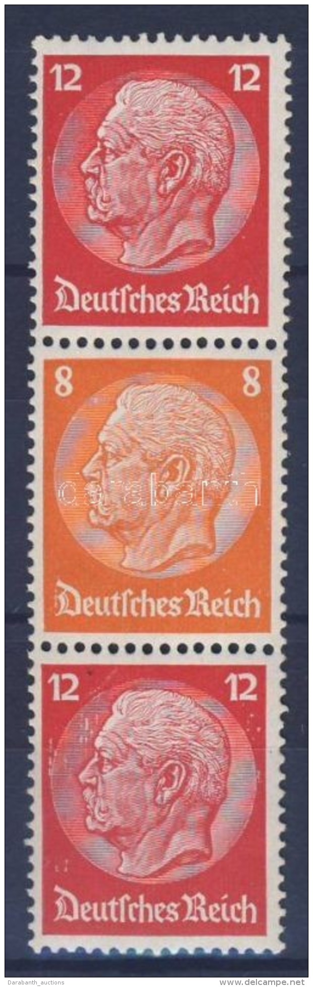 ** 1933 Hindenburg F&uuml;zet&ouml;sszef&uuml;gg&eacute;s S 111 (Mi 485, 487) - Altri & Non Classificati