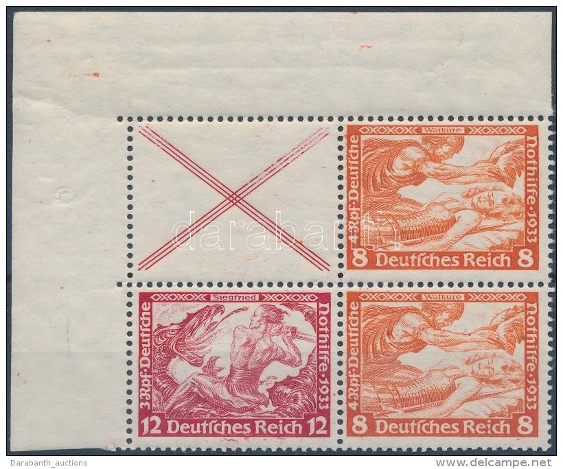 ** 1933 Nothilfe F&uuml;zet&ouml;sszef&uuml;gg&eacute;s N&eacute;gyest&ouml;mb Mi W51+W55 - Other & Unclassified