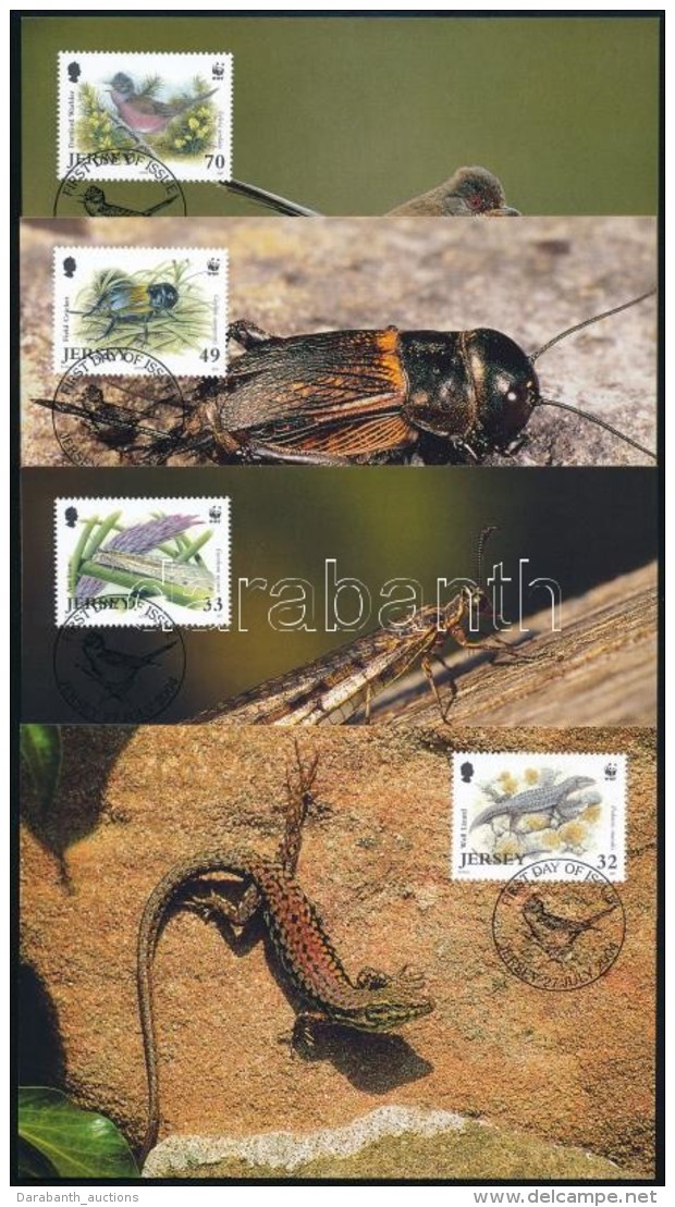 2004 WWF: Vesz&eacute;lyeztetett &aacute;llatok Sor 4 Db CM-n Mi 1143-1146 - Altri & Non Classificati