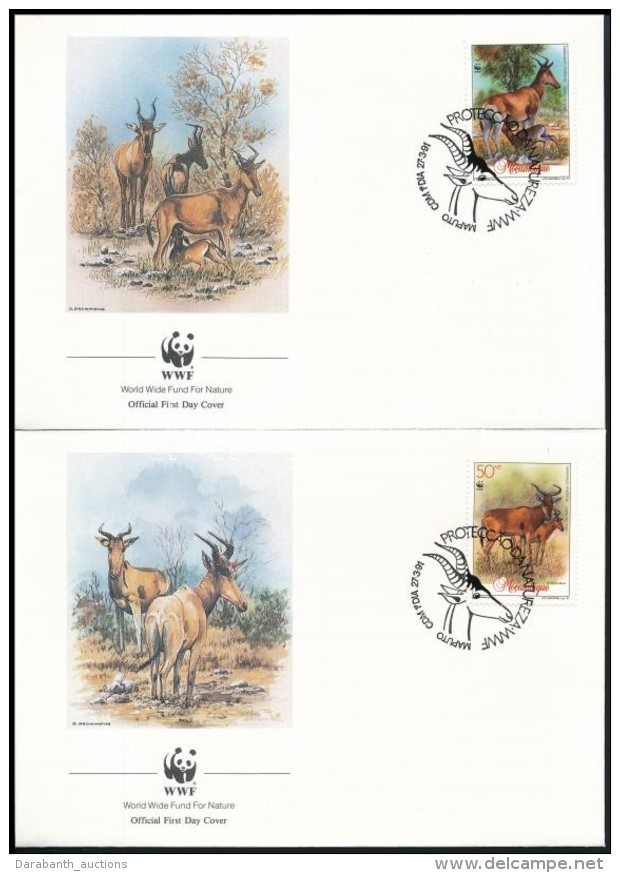 1991 WWF: V&ouml;r&ouml;s Teh&eacute;nantilop Sor Mi 1231-1234 4 Db FDC-n - Otros & Sin Clasificación