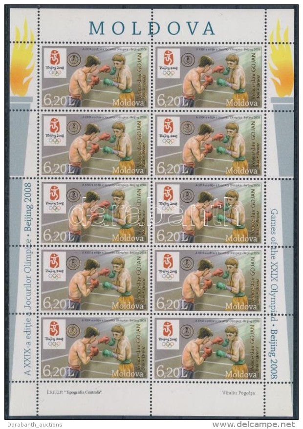 ** 2008 Ny&aacute;ri Olimpiai Box Bronz&eacute;rem Kis&iacute;v Mi 635 - Altri & Non Classificati