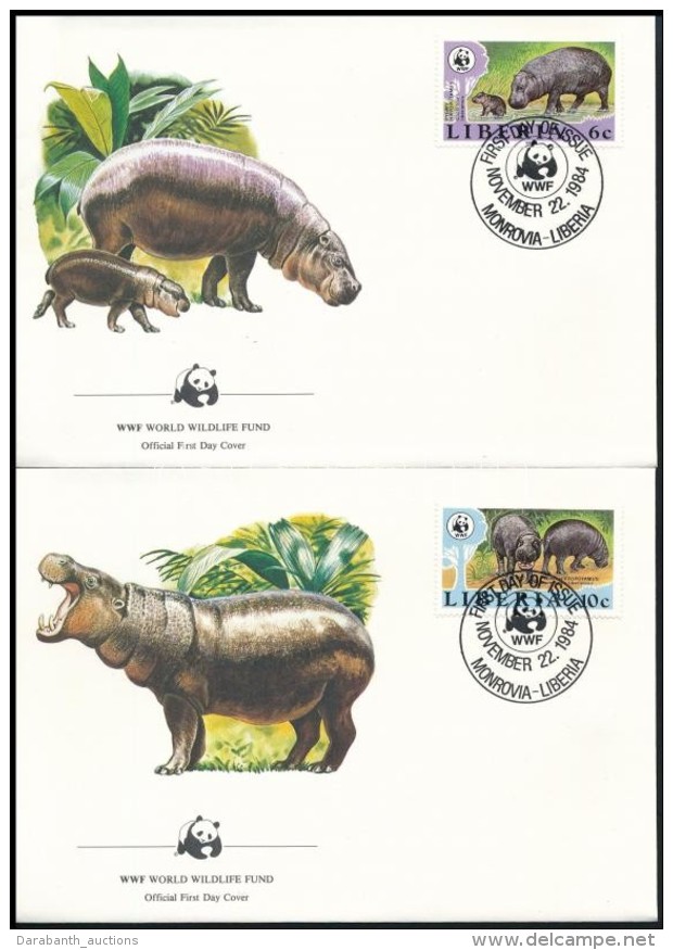 1992 WWF: T&ouml;rpe V&iacute;zil&oacute; Sor Mi 1315-1318 4 Db FDC-n - Altri & Non Classificati