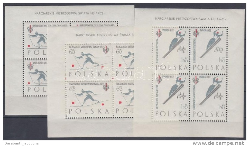 ** 1962 &Eacute;szaki S&iacute; VB. Kis&iacute;vsor Mi 1294-1296 C (kis&iacute;vek 1-2 Sarka Megt&ouml;rve) - Altri & Non Classificati