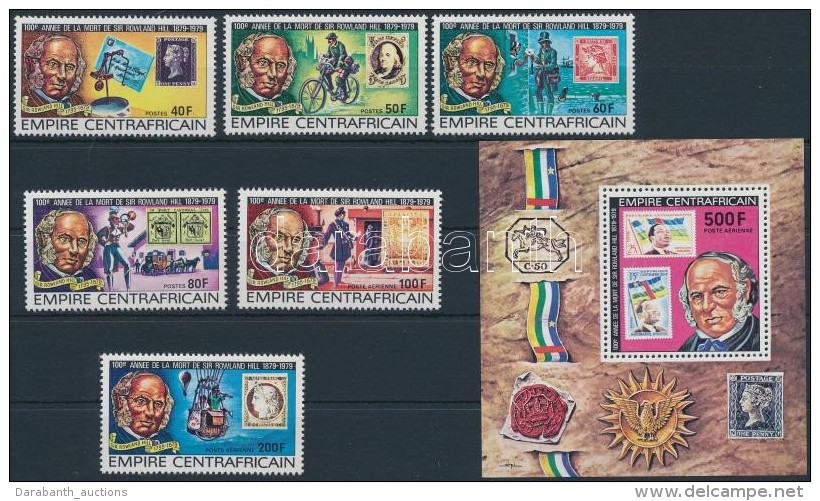 ** 1979 Rowland Hill Sor Mi 591-596 A + Blokk 39 A - Otros & Sin Clasificación