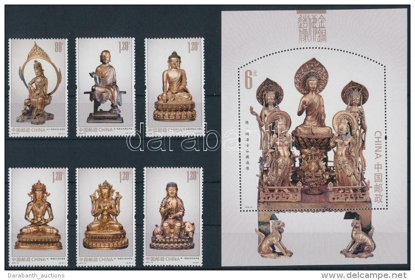 ** 2013 Buddha Figur&aacute;k Sor Mi 4483-4488 + Blokk Mi 192 - Altri & Non Classificati