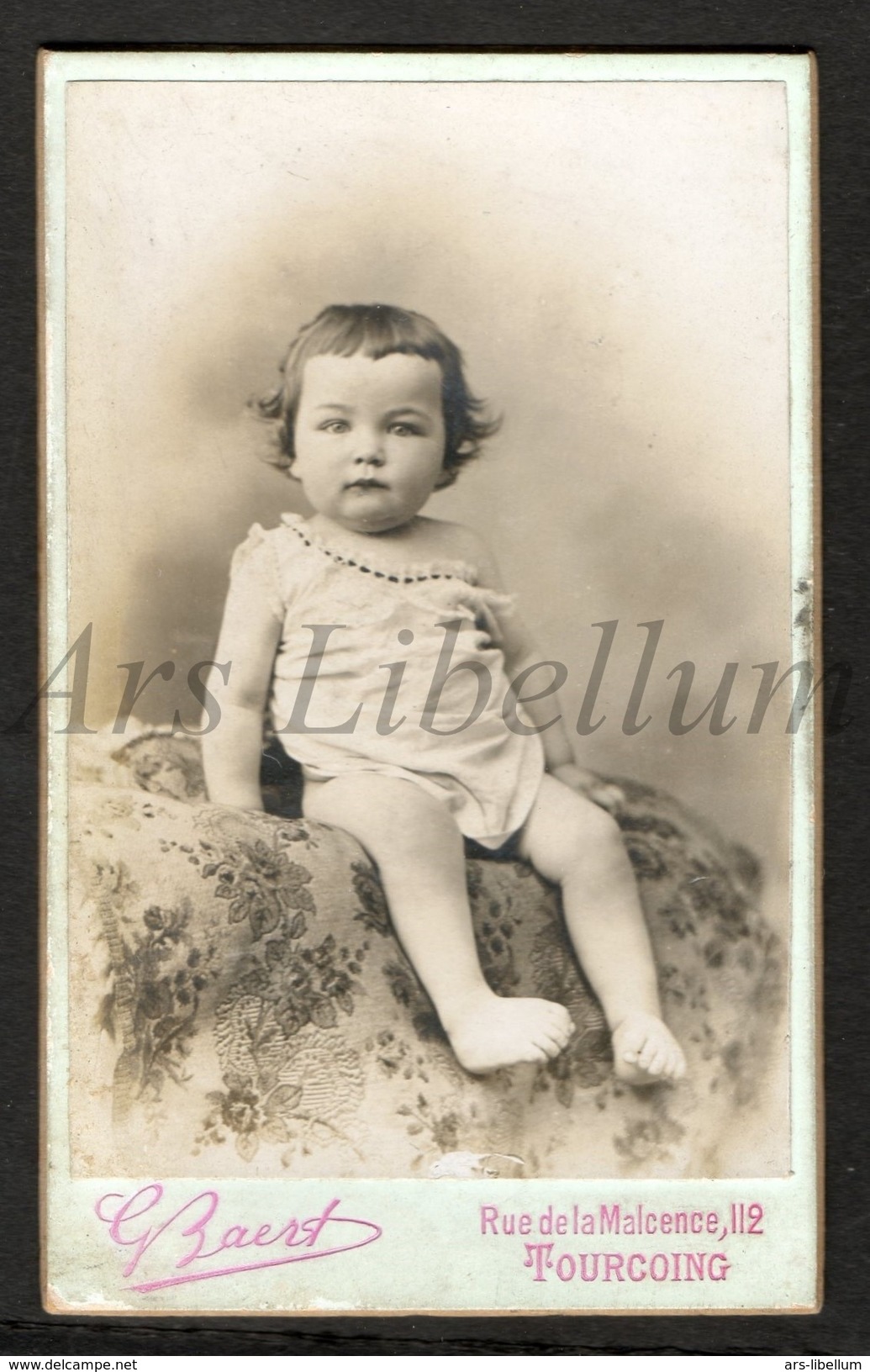 Photo-carte De Visite / CDV / Baby / Bébé / Photo G. Baert / Tourcoing / France - Anciennes (Av. 1900)