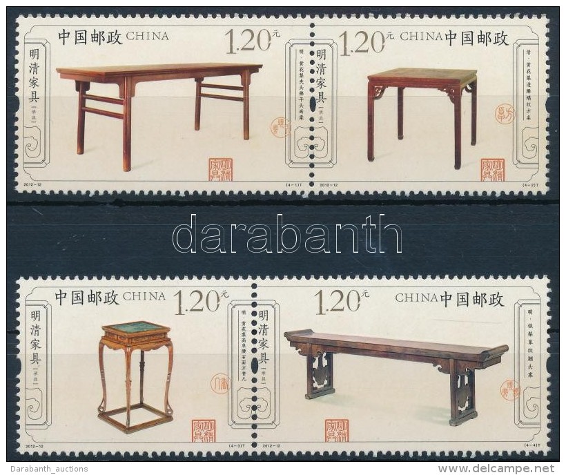 ** 2012 MIng &eacute;s Qing Dinasztia B&uacute;torai Sor P&aacute;rokban Mi 4351 - 4354 - Altri & Non Classificati