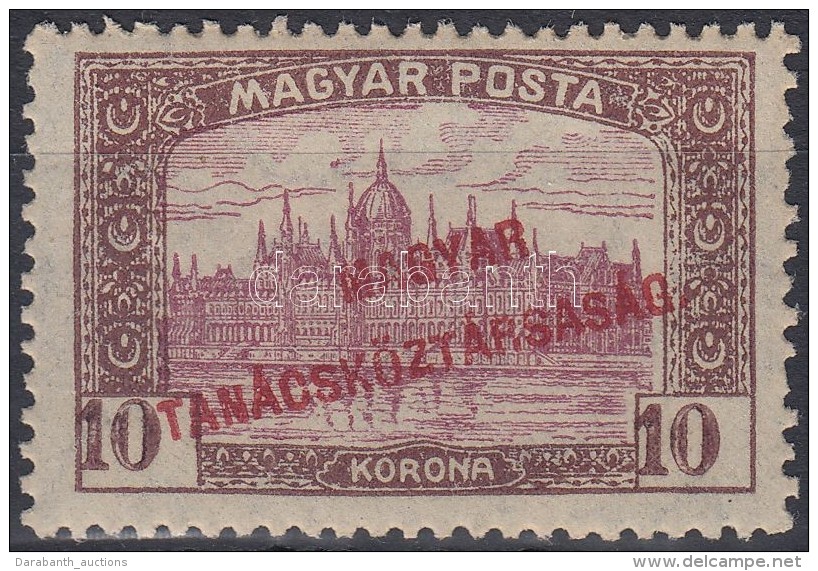 ** 1919 Magyar Tan&aacute;csk&ouml;zt&aacute;rsas&aacute;g 10K, Keretre Tol&oacute;dott... - Other & Unclassified