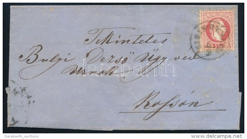 1871 5kr Lev&eacute;len / On Cover 'HIDAS-N&Eacute;METHI' - 'KASSA' - Altri & Non Classificati