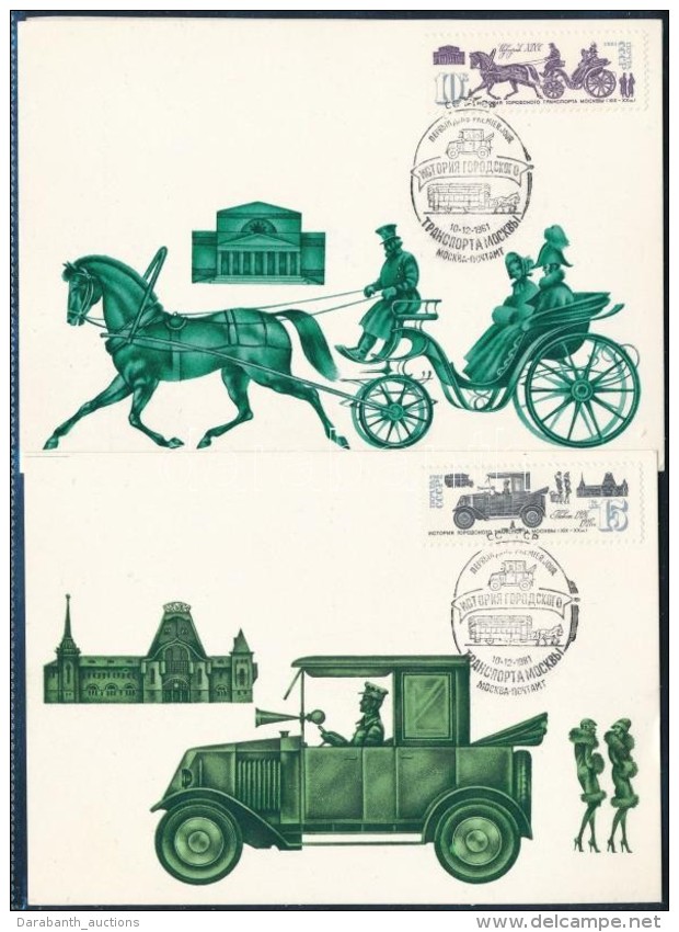 Szovjetuni&oacute; 1981-1987 5 Db CM + 1 Db Alkalmi B&eacute;lyegzÅ‘s Bor&iacute;t&eacute;k - Andere & Zonder Classificatie