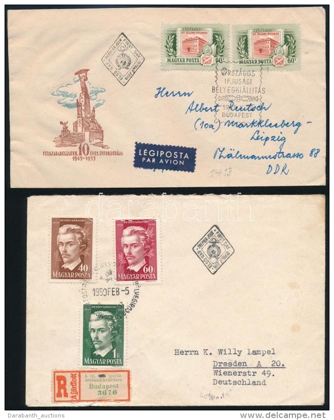 1950-1960 23 Db K&uuml;ldem&eacute;ny, K&ouml;zte 13 Db FDC, Jobb Kiad&aacute;sokkal - Altri & Non Classificati