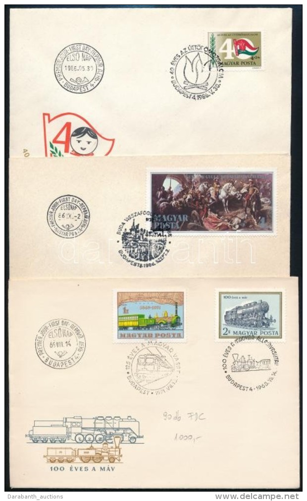 1960-1980-as &eacute;vek 90 Db FDC (~10.000) - Otros & Sin Clasificación