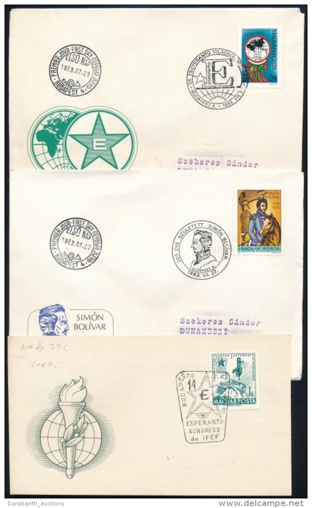 1970-1990-as &eacute;vek 100 Db FDC (~10.000) - Other & Unclassified